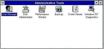 Панель администрирования в Windows NT 3.51
