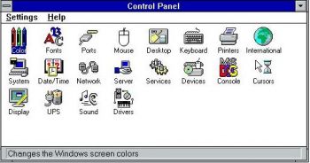 Панель задач в Windows NT 3.51